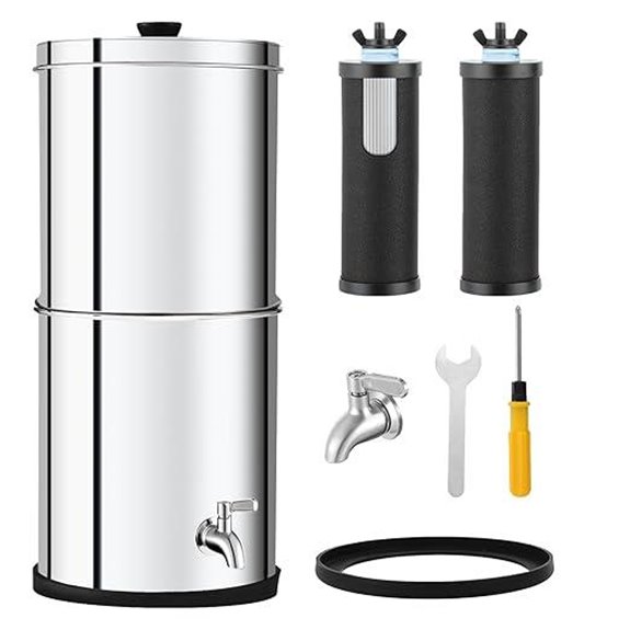 Ultra-Filtration Gravity Water Filter System with Faucet