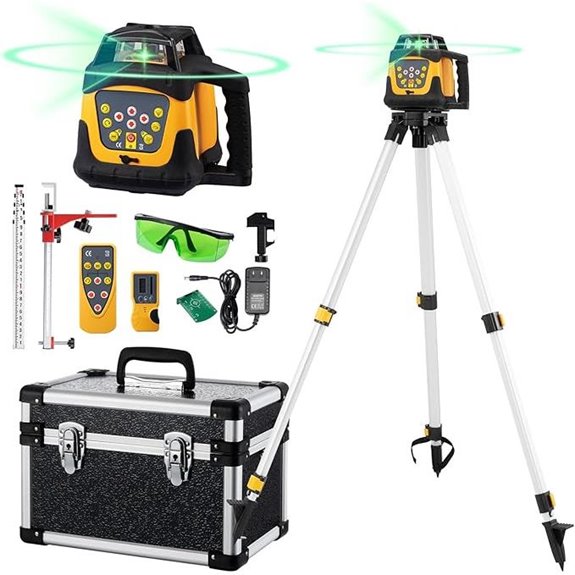 Self-Leveling Green Rotary Laser Level Kit