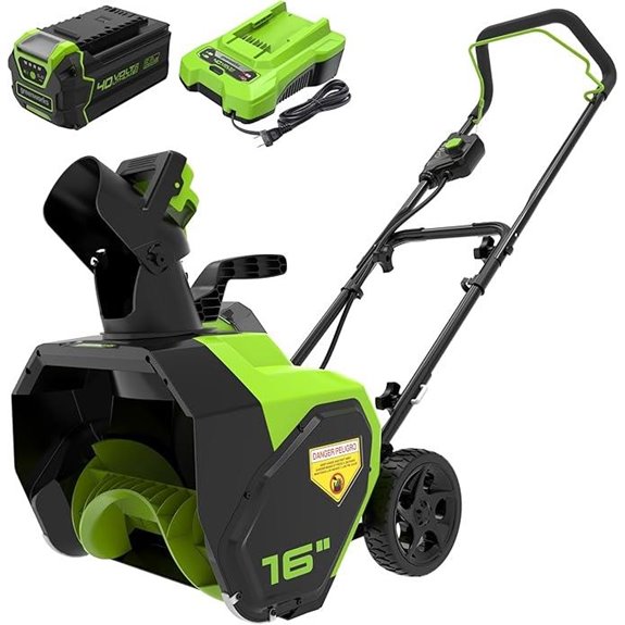 Greenworks 40V 16” Cordless Snow Blower with Battery