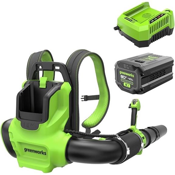 Greenworks 80V Backpack Leaf Blower with Battery and Charger