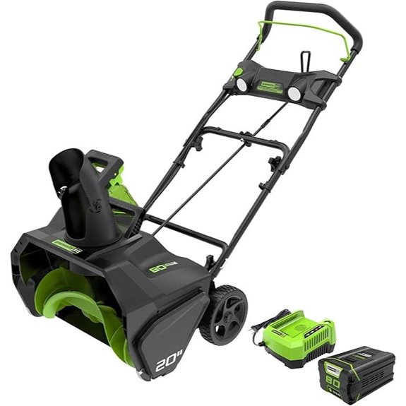 Greenworks 80V Cordless Snow Blower with Battery