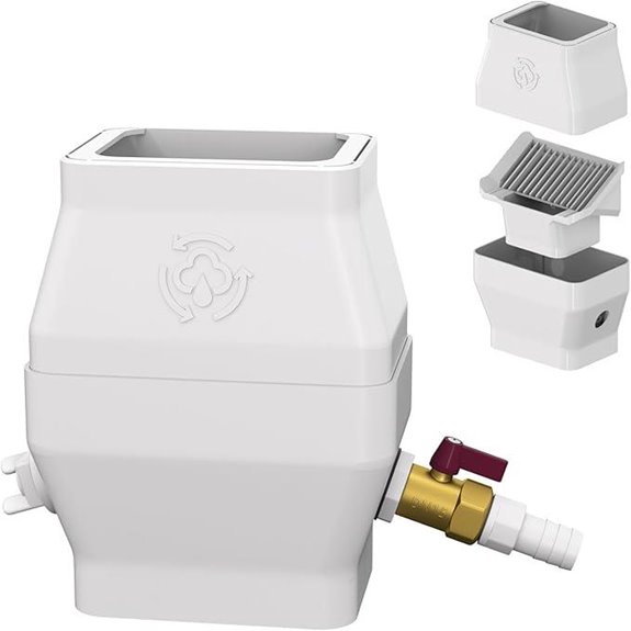 Rainwater Diverter Kit for Gutter Downspouts