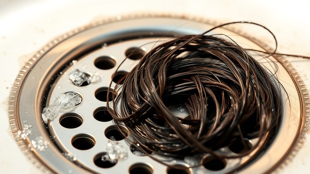 hair shedding causes clogs