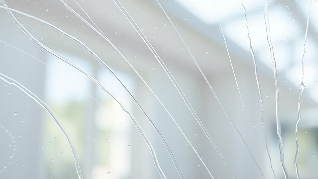 hard water mineral streaks