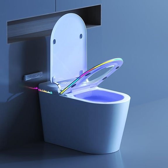Smart Toilet with Bidet Heated Seat & Auto Features