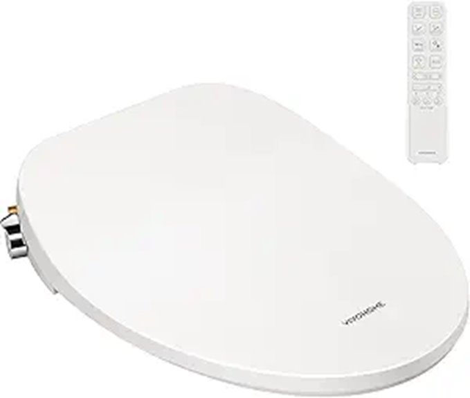 VIVOHOME Heated Bidet Toilet Seat with Remote