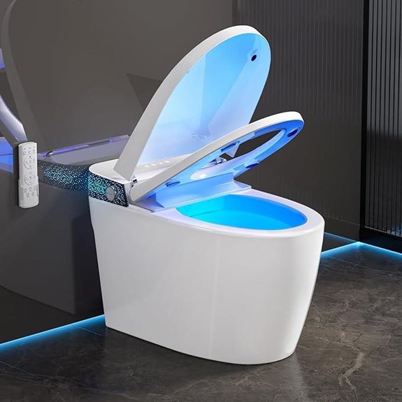 Smart Bidet Toilet with Heated Seat & Night Light