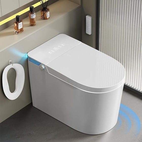 Smart Bidet Toilet with Heated Seat and Remote