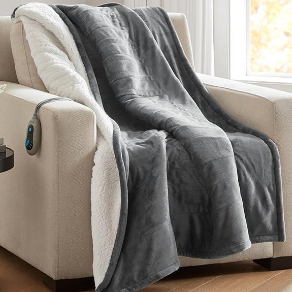 Beautyrest Heated Throw Blanket with Auto Shut Off