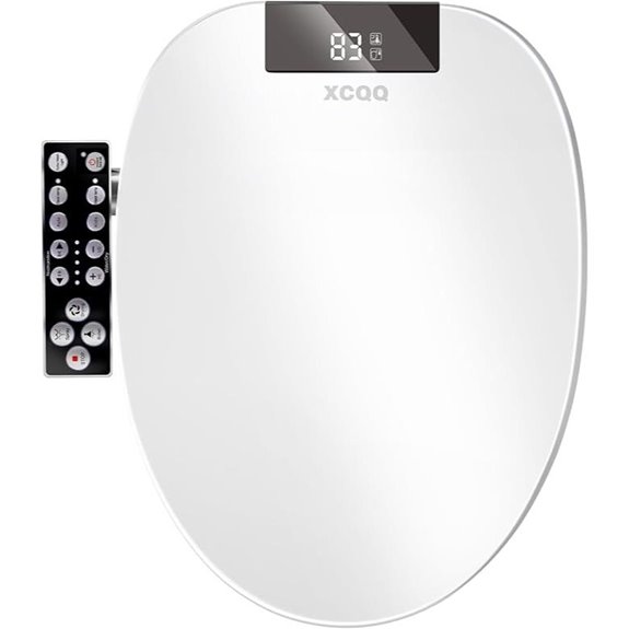 Electric Heated Bidet Toilet Seat with Warm Wash