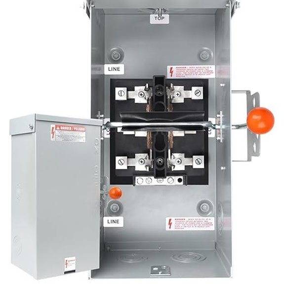 Heavy Duty 100A Transfer Switch with Enclosure