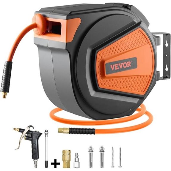 VEVOR Retractable Air Hose Reel 3/8in x 65ft