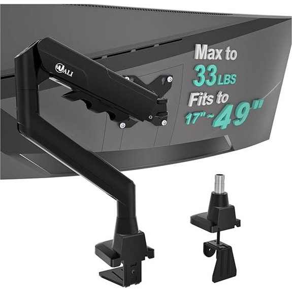WALI Heavy Duty Single Monitor Arm 17-49 Inches