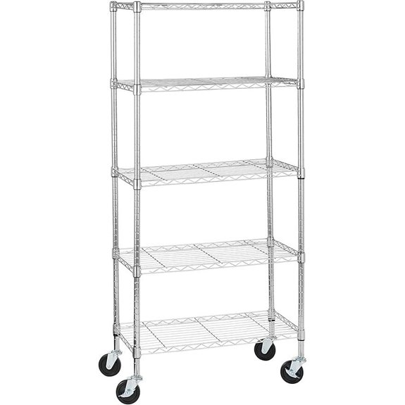 Amazon Basics 5-Shelf Adjustable Heavy Duty Storage Shelf