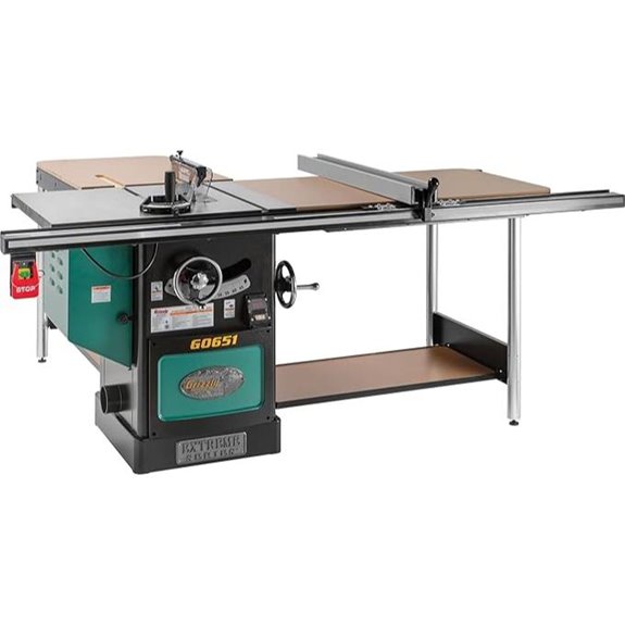 Grizzly Industrial G0651-10 3 HP 220V Heavy Duty Cabinet Table Saw