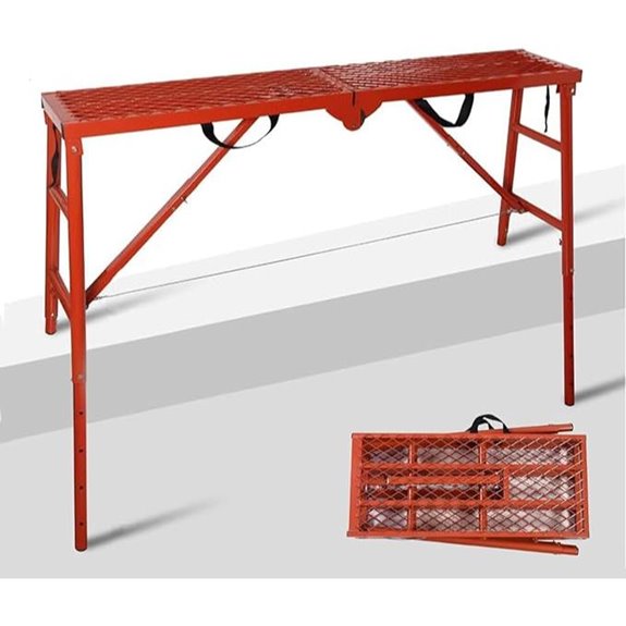 LEADALLWAY Folding Scaffolding Platform 770 LBS Capacity