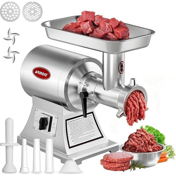 Commercial Meat Grinder #12C with Blades and Pusher