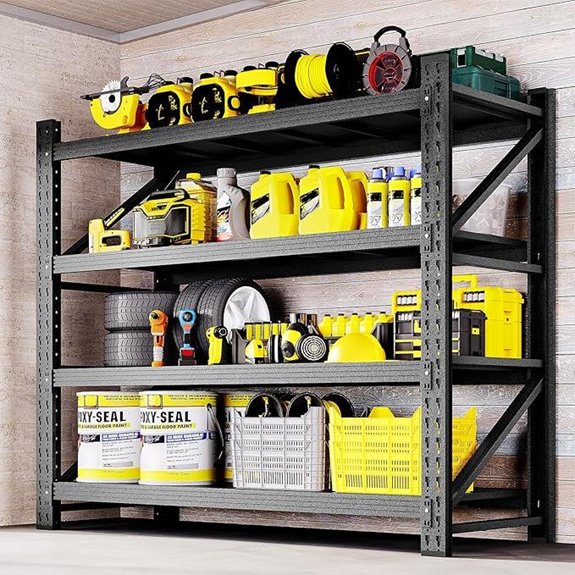 Heavy Duty 48 Garage Metal Shelving (3000lbs Capacity)