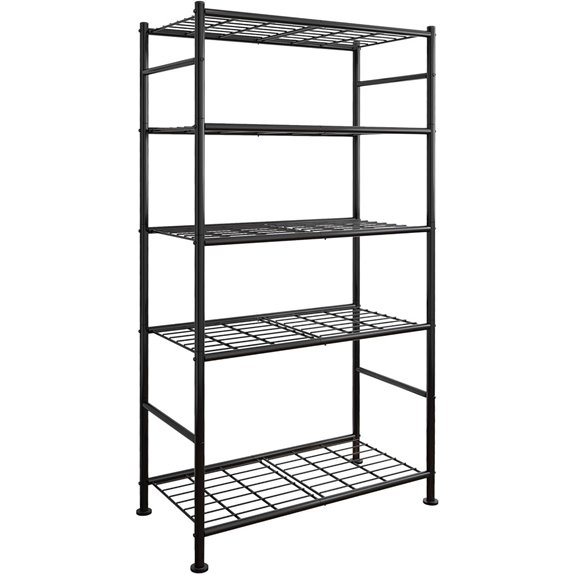 5-Tier Heavy Duty Metal Storage Shelves Organizer