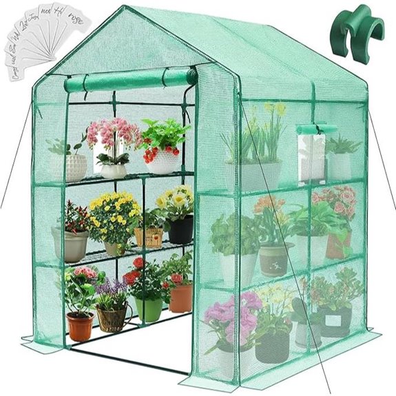 Greengro Greenhouse 57x57x76 Heavy Duty Outdoor Greenhouse