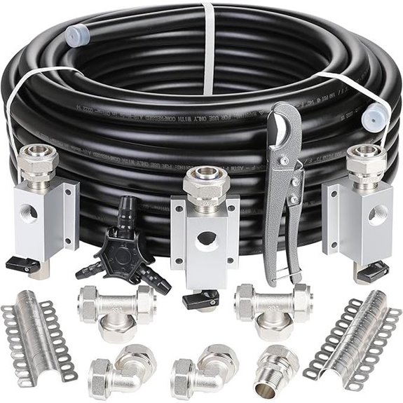 Hromee 100ft HDPE Air Piping System with Accessories