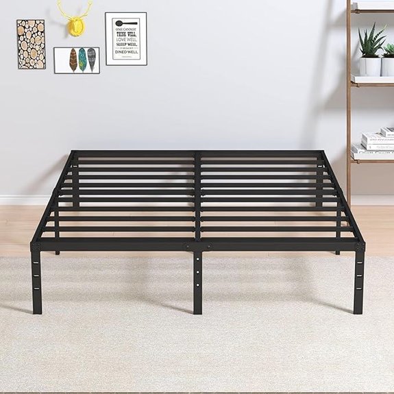 14-Inch Heavy Duty Queen Bed Frame No Box Spring
