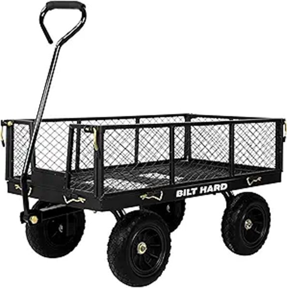 BILT HARD 400 lbs Rubber Tire Garden Cart