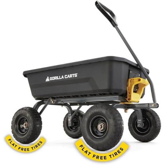 Gorilla Carts Heavy-Duty Dump Cart with Steel Frame