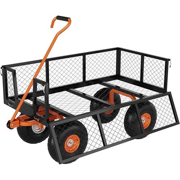 GarveeLife Heavy Duty Steel Garden Cart (900 lbs)