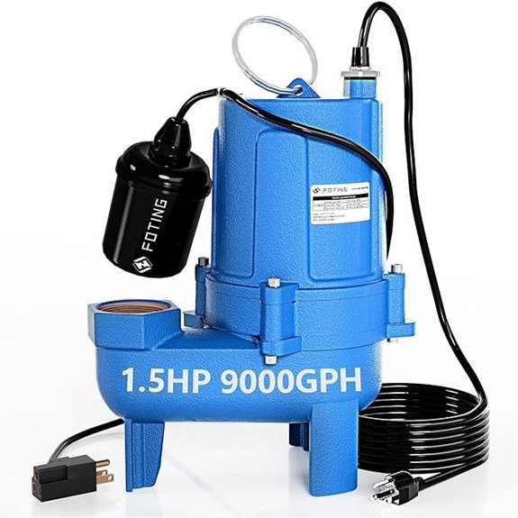 FOTING Submersible Sewage Pump 1.5HP Heavy Duty