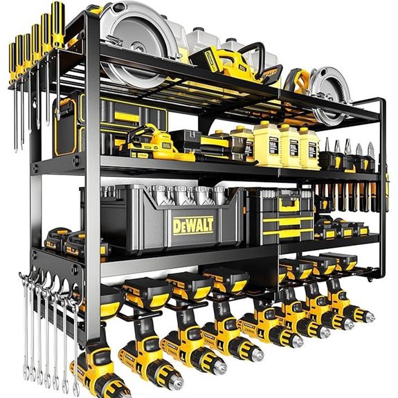 Heavy Duty Power Tool Wall Organizer with Holds