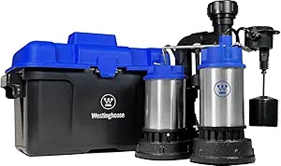 Westinghouse Sump Pump Backup System 1/2 HP 5200 GPH
