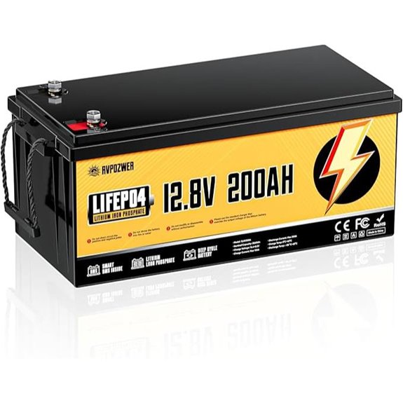 12V 200Ah LiFePO4 Battery with BMS & Deep Cycles