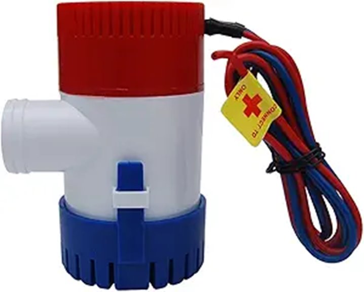 Power Pumps 1100GPH 12V Electric Bilge Pump Set