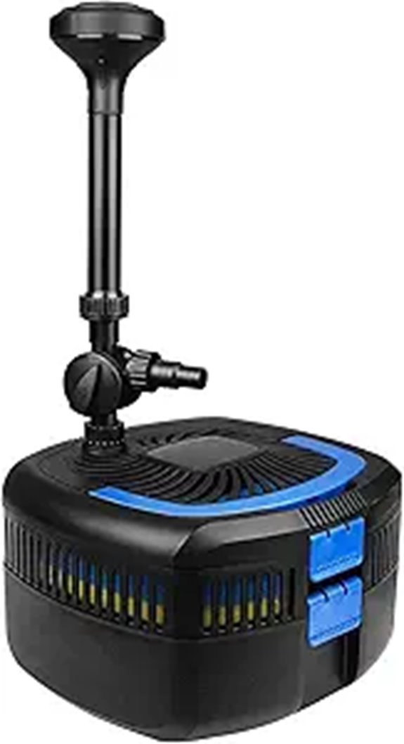 ANBULL 1370GPH Pond Filter Pump with UV-C