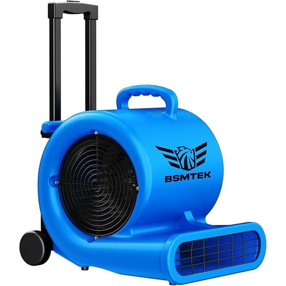 5000 CFM Air Mover Fan with Timer and Wheels