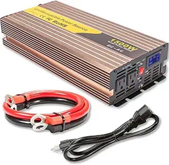 1500W Sump Pump Battery Backup with LCD Display