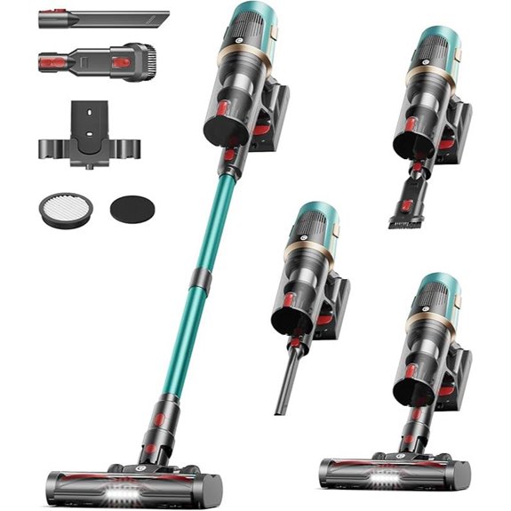 Upgraded 580W Cordless Vacuum with LED Screen
