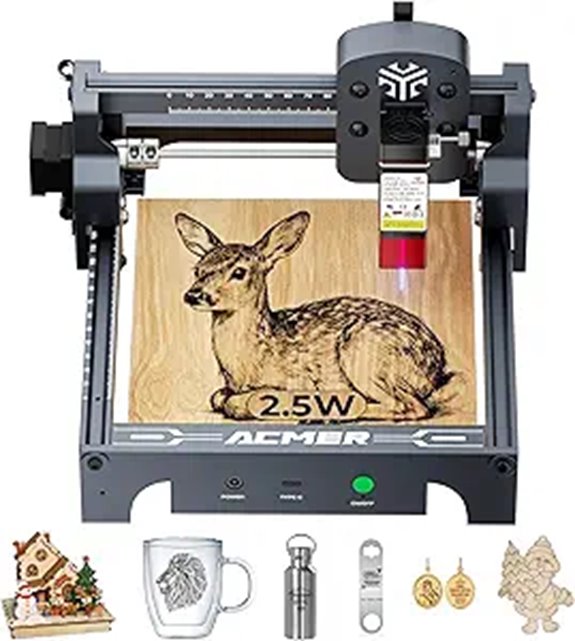 ACMER S1 Laser Engraver 2500mW for DIY Crafts
