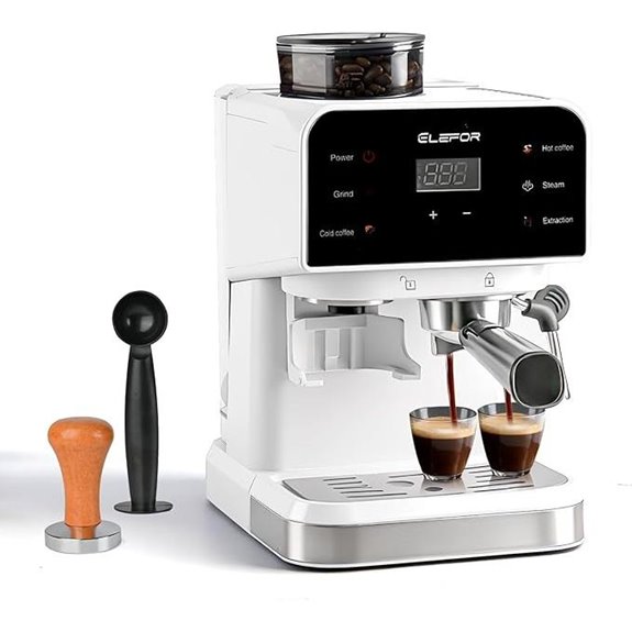 Espresso Machine 20 Bar with Grinder and Milk Frother