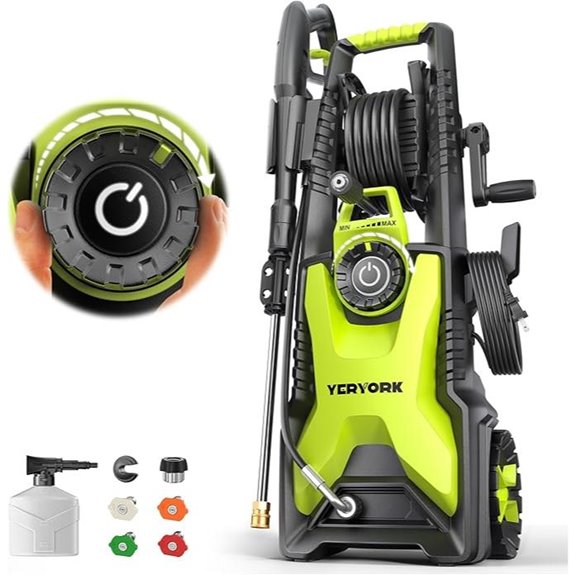 5000 PSI Adjustable Electric Pressure Washer Set