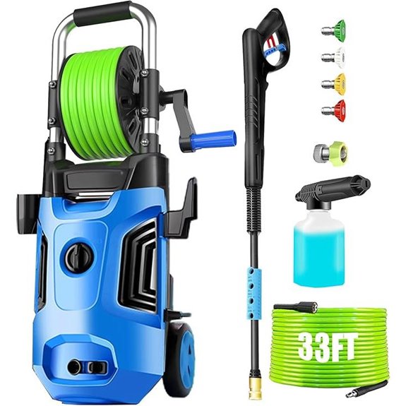 Electric Pressure Washer 4800 PSI with Nozzles and Foam