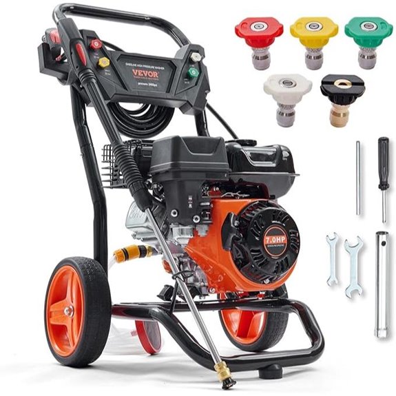 VEVOR Gas Pressure Washer 3400 PSI with Nozzles