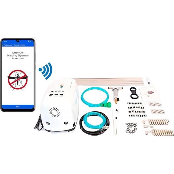 High-Pressure Mist Cooling System Kit (60ft 30 Nozzles)