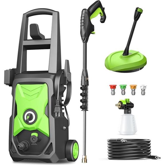 Power Pressure Cleaner with Nozzles & Foam Cannon