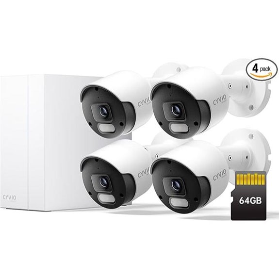 4K PoE Security Camera System with AI Detection