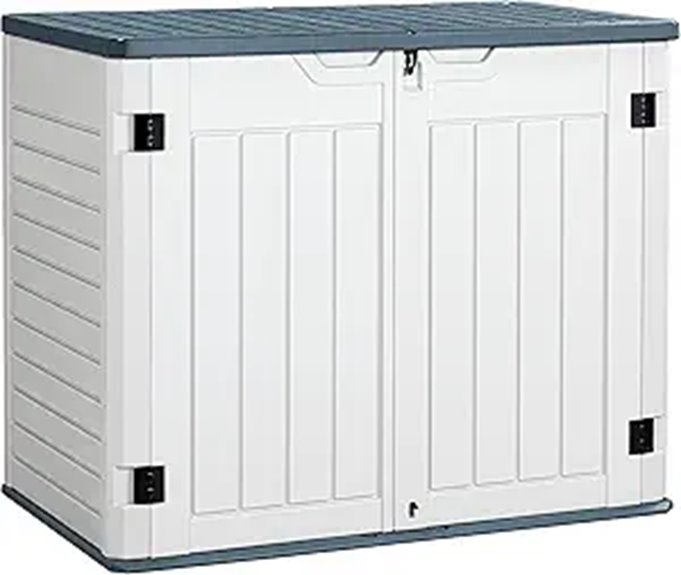 Greesum Horizontal Resin Storage Shed 34 Cu Ft