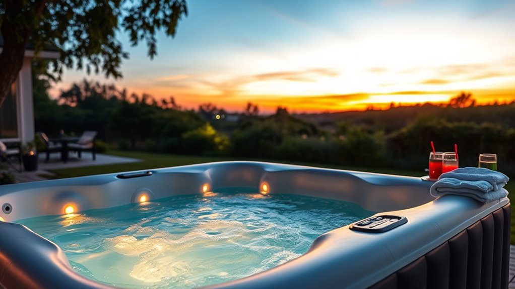 hot tub size features durability