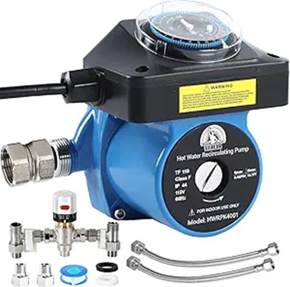 Instant Hot Water Recirculating Pump Kit with Timer