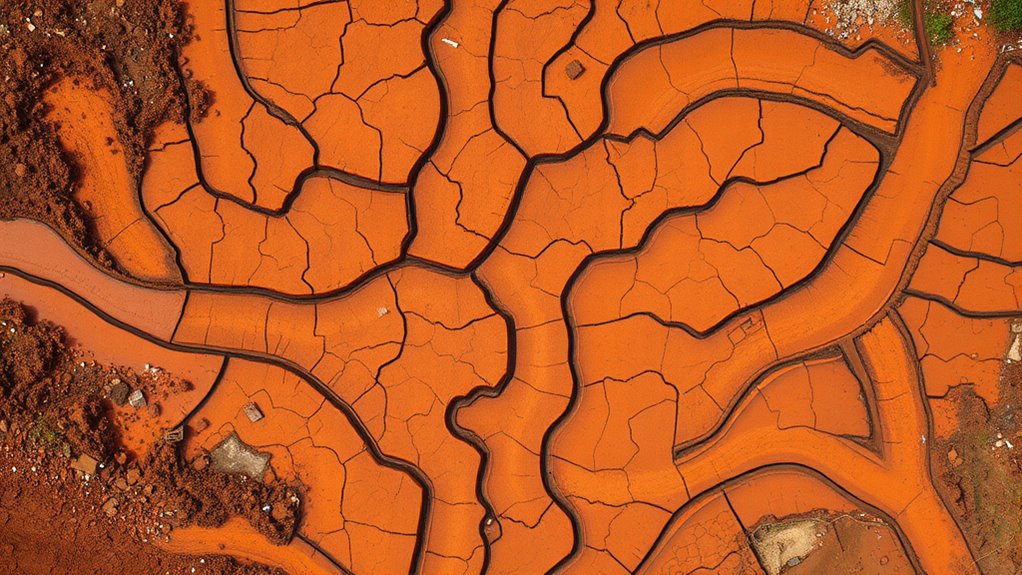 human activities disrupt natural drainage